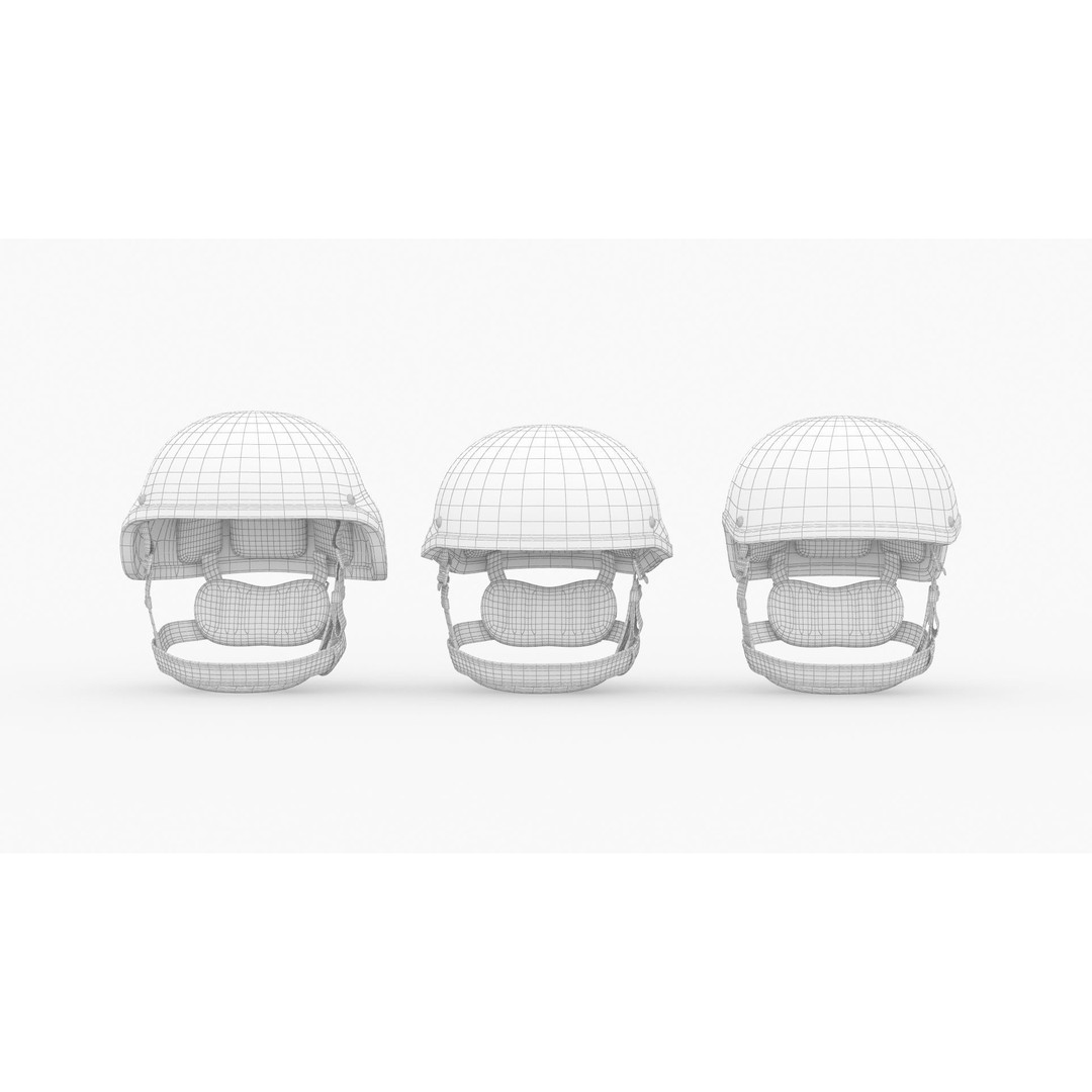 Tactical Ballistic Helmet SA-501 ACH 3D Model – High Poly PBR Asset, FBX, OBJ - View 12