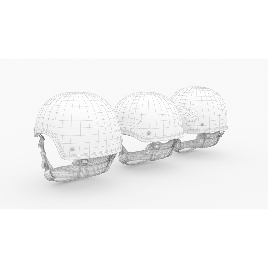 Tactical Ballistic Helmet SA-501 ACH 3D Model – High Poly PBR Asset, FBX, OBJ - View 14