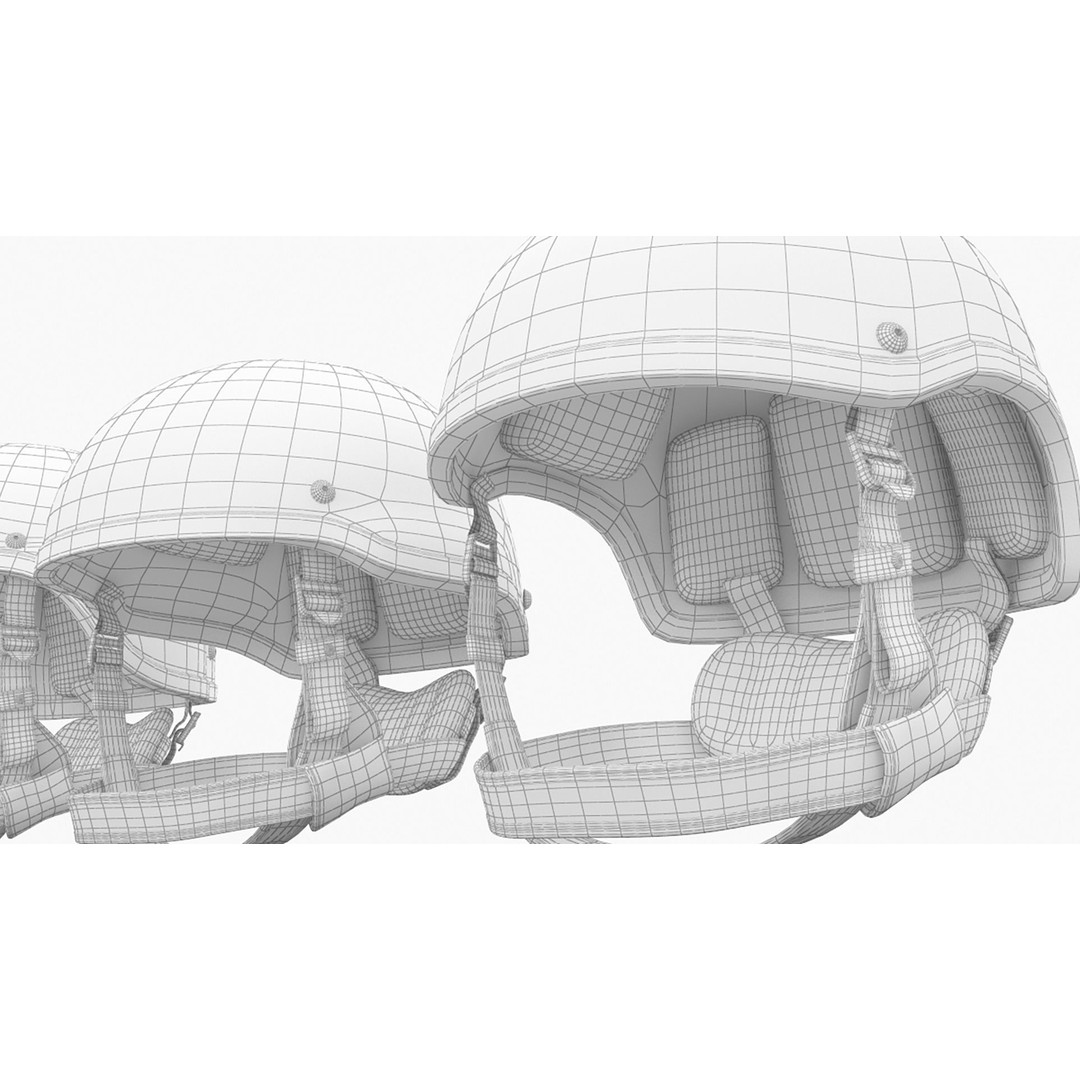 Tactical Ballistic Helmet SA-501 ACH 3D Model – High Poly PBR Asset, FBX, OBJ - View 16