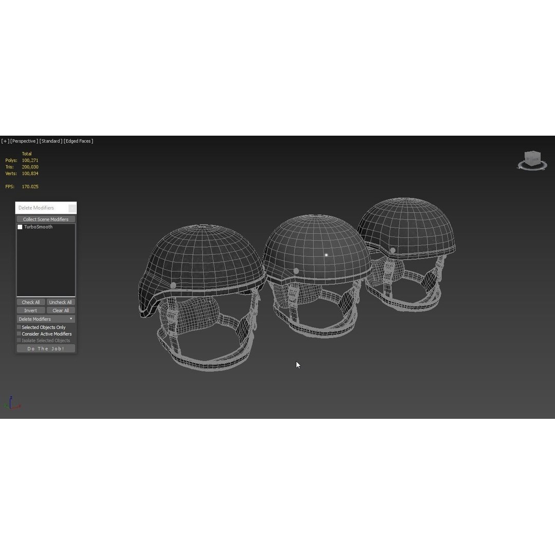 Tactical Ballistic Helmet SA-501 ACH 3D Model – High Poly PBR Asset, FBX, OBJ - View 5