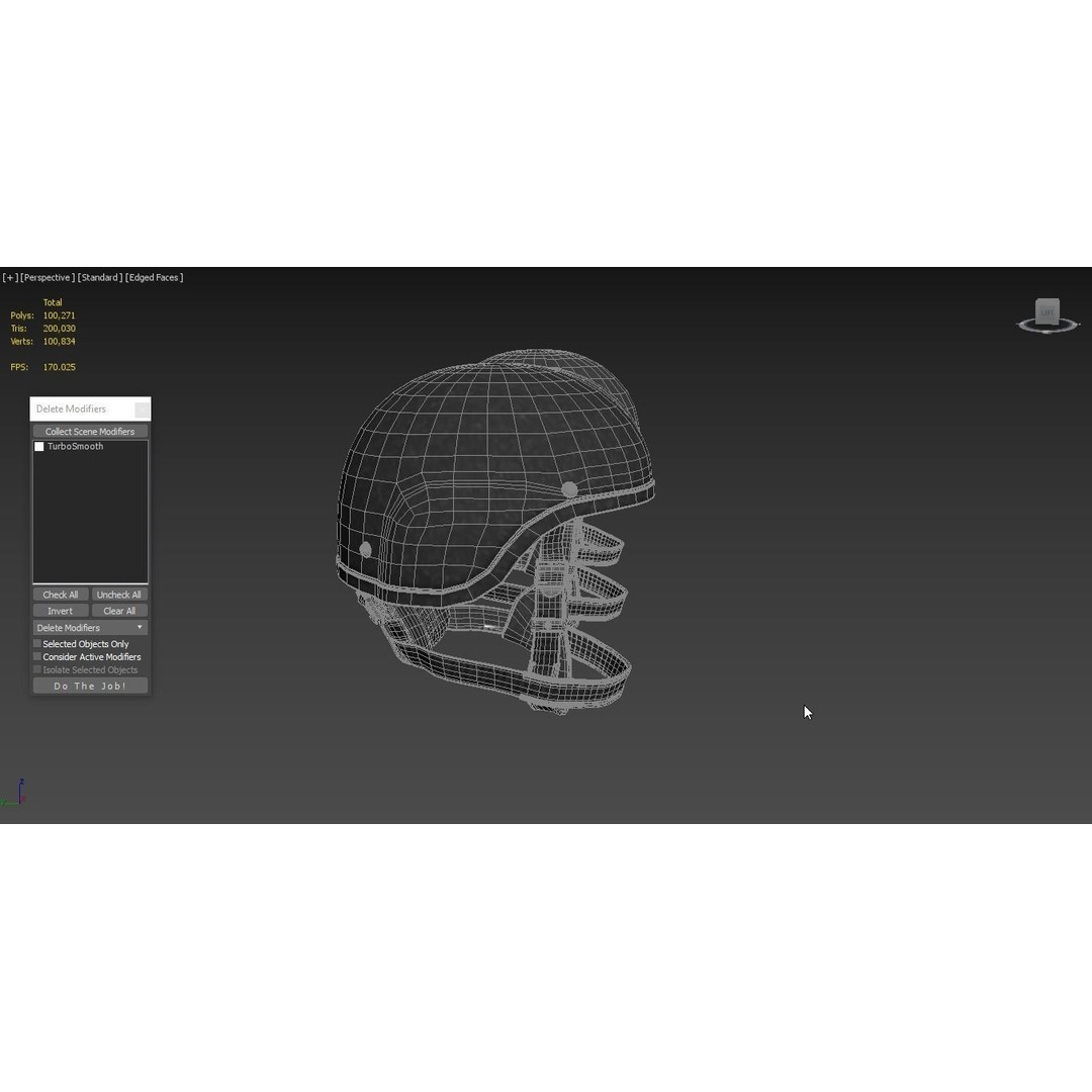 Tactical Ballistic Helmet SA-501 ACH 3D Model – High Poly PBR Asset, FBX, OBJ - View 6