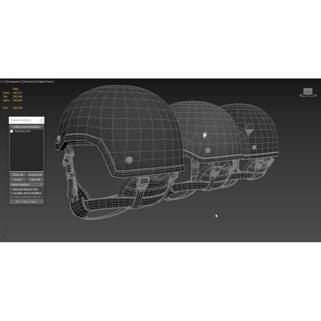 Tactical Ballistic Helmet SA-501 ACH 3D Model – High Poly PBR Asset, FBX, OBJ - View 9