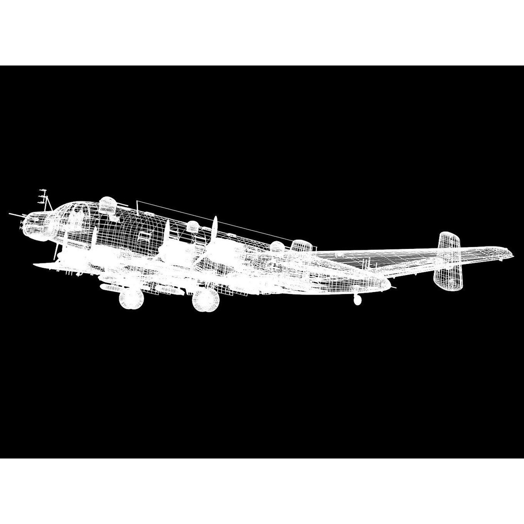 Junkers Ju290 A7 3D Model – High Poly Military Aircraft, FBX