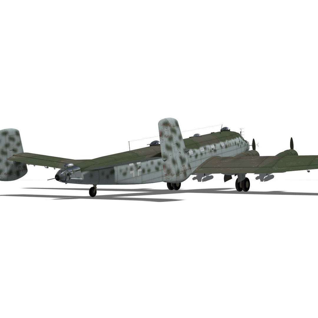 Junkers Ju290 A7 3D Model – High Poly Military Aircraft, FBX - View 12