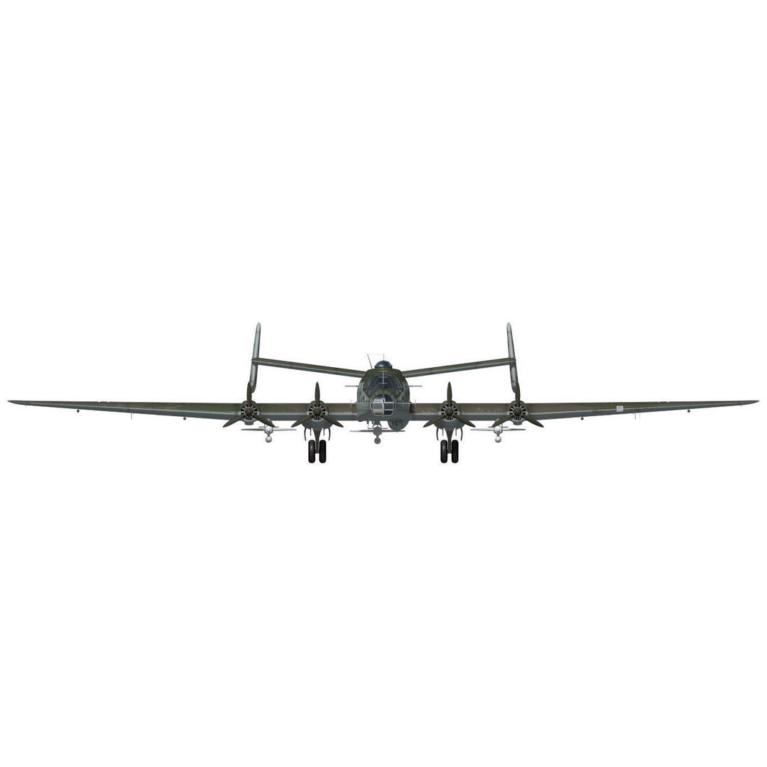 Junkers Ju290 A7 3D Model – High Poly Military Aircraft, FBX - View 16