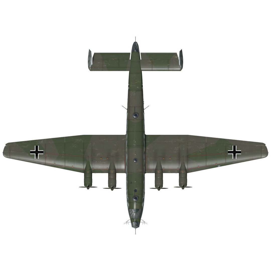 Junkers Ju290 A7 3D Model – High Poly Military Aircraft, FBX - View 17