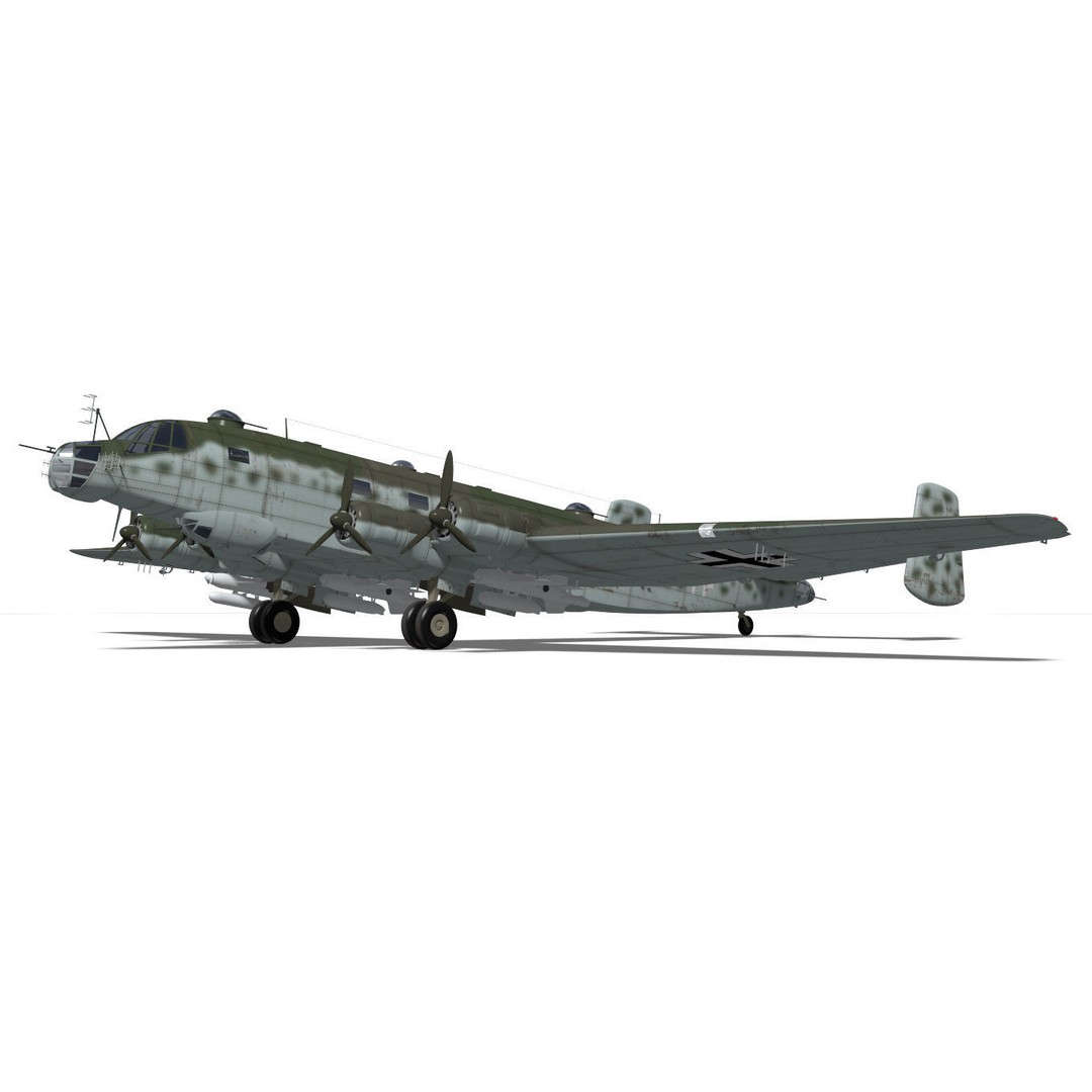 Junkers Ju290 A7 3D Model – High Poly Military Aircraft, FBX - View 8