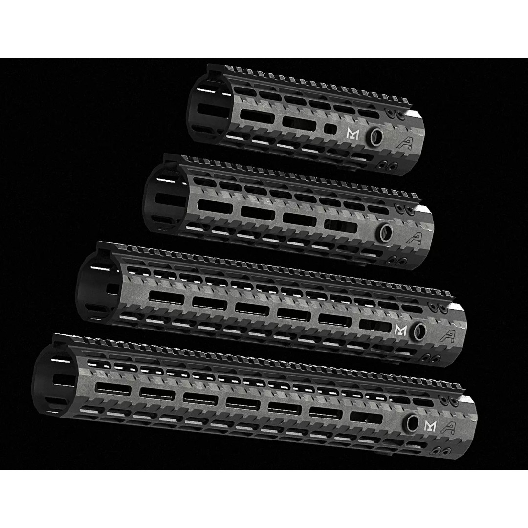 Aero Precision AR15 Handguard 3D Model – Low Poly PBR Game Asset, FBX - View 2