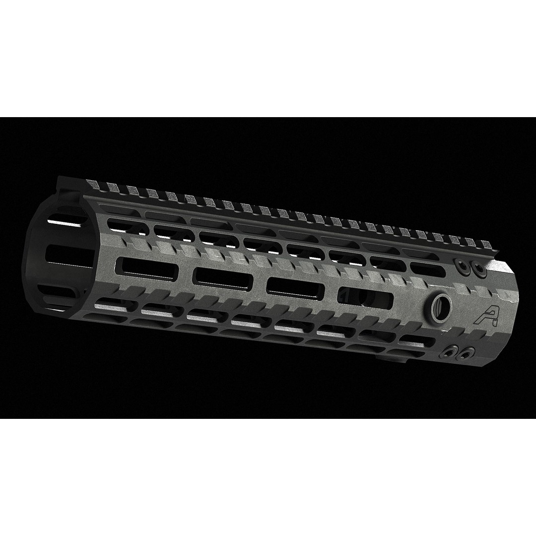 Aero Precision AR15 Handguard 3D Model – Low Poly PBR Game Asset, FBX - View 5