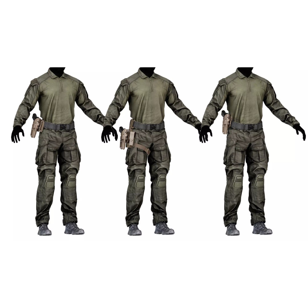 Safariland 6384-83 Holster 3D Model – Low Poly Game Asset, FBX - View 6