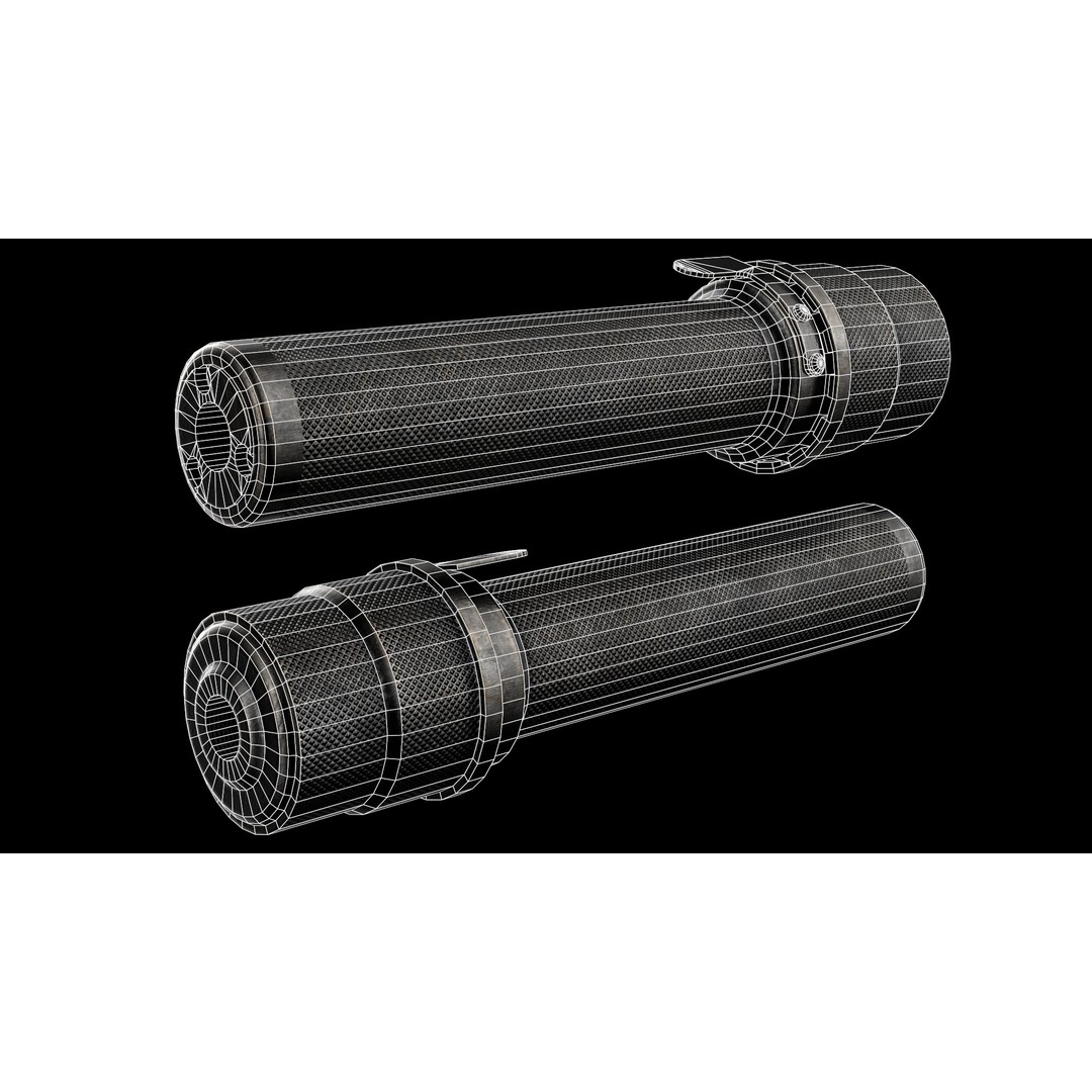 PBS-01 Silencer 3D Model – Low Poly Game Asset, FBX, PBR Textures