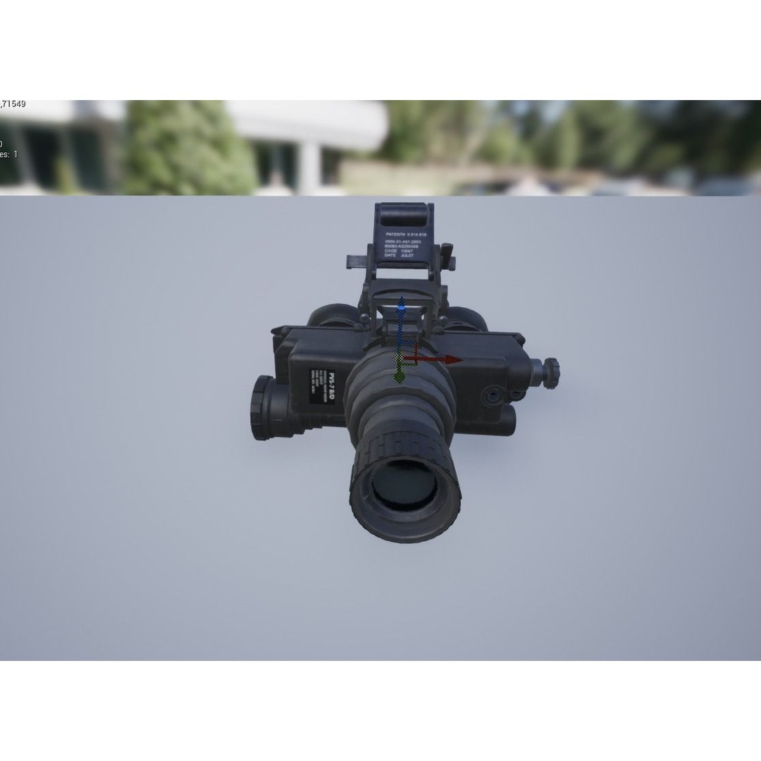PSV-7 Night Vision Goggles 3D Model – Low Poly Game Asset, FBX - View 15