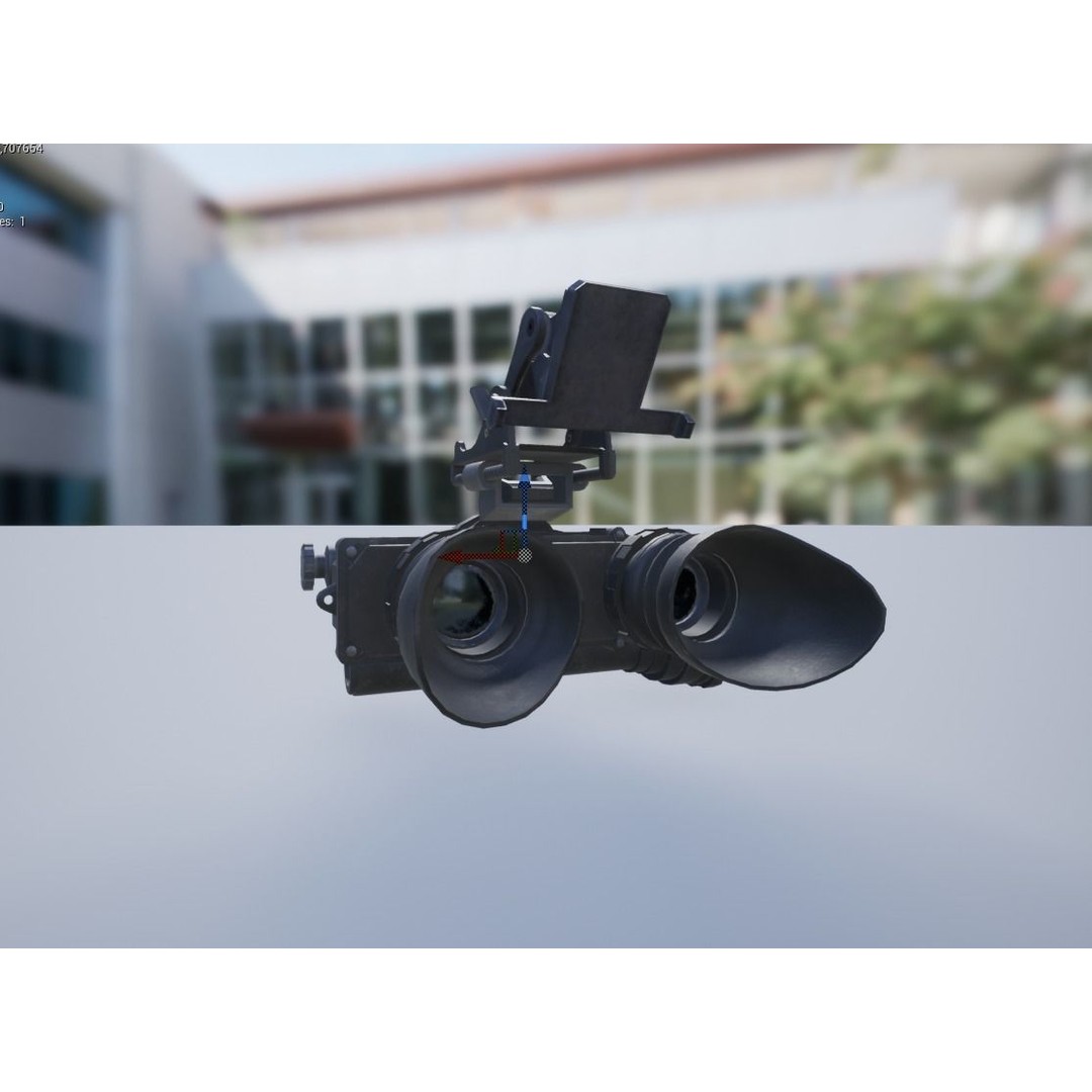 PSV-7 Night Vision Goggles 3D Model – Low Poly Game Asset, FBX - View 16