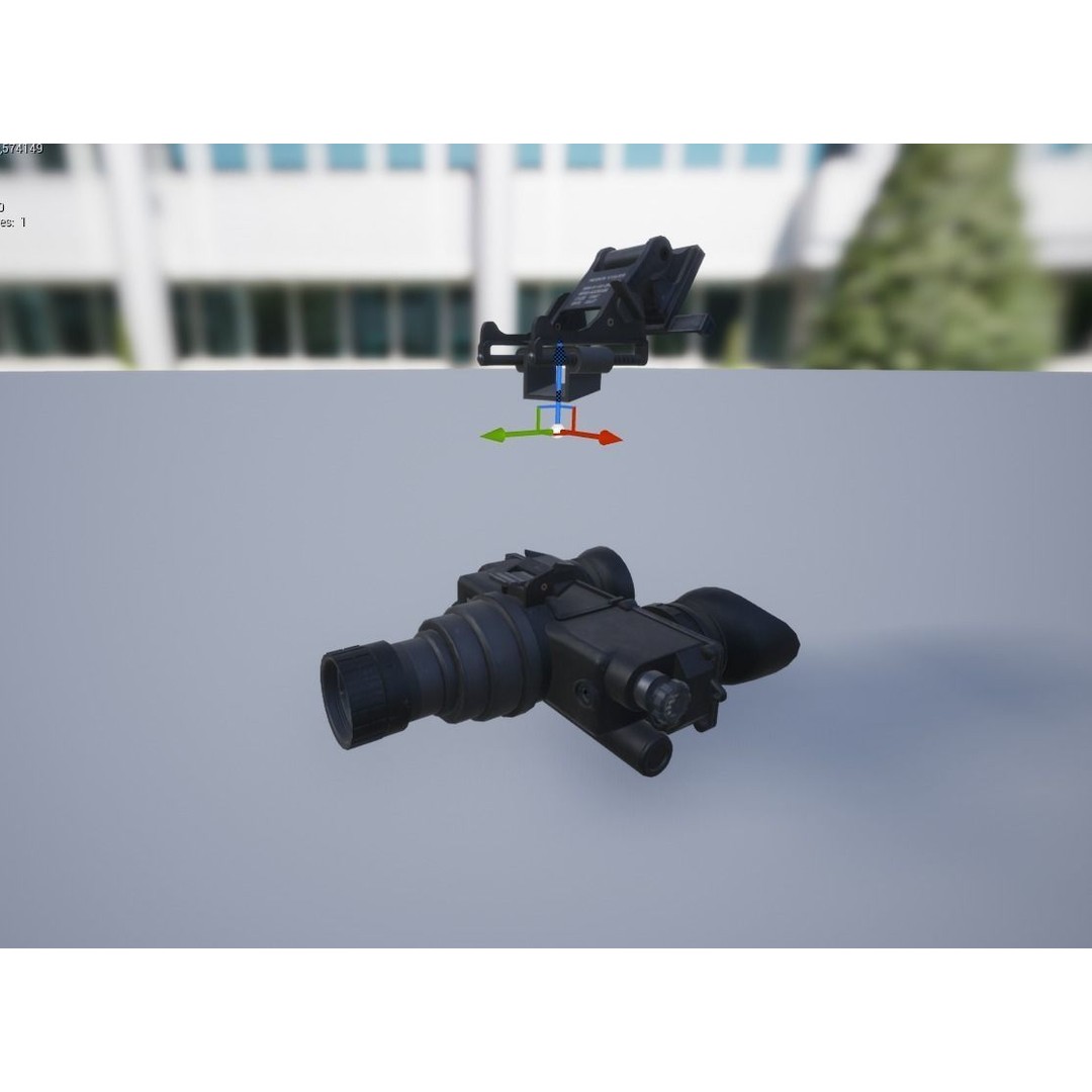 PSV-7 Night Vision Goggles 3D Model – Low Poly Game Asset, FBX - View 18