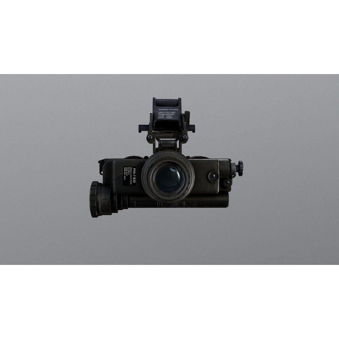 PSV-7 Night Vision Goggles 3D Model – Low Poly Game Asset, FBX - View 5