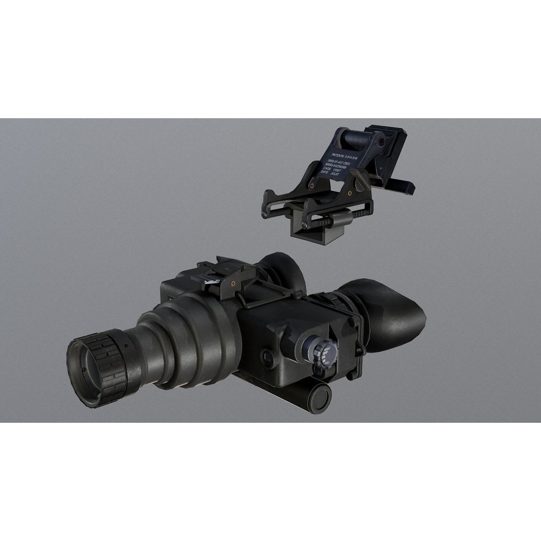PSV-7 Night Vision Goggles 3D Model – Low Poly Game Asset, FBX - View 7