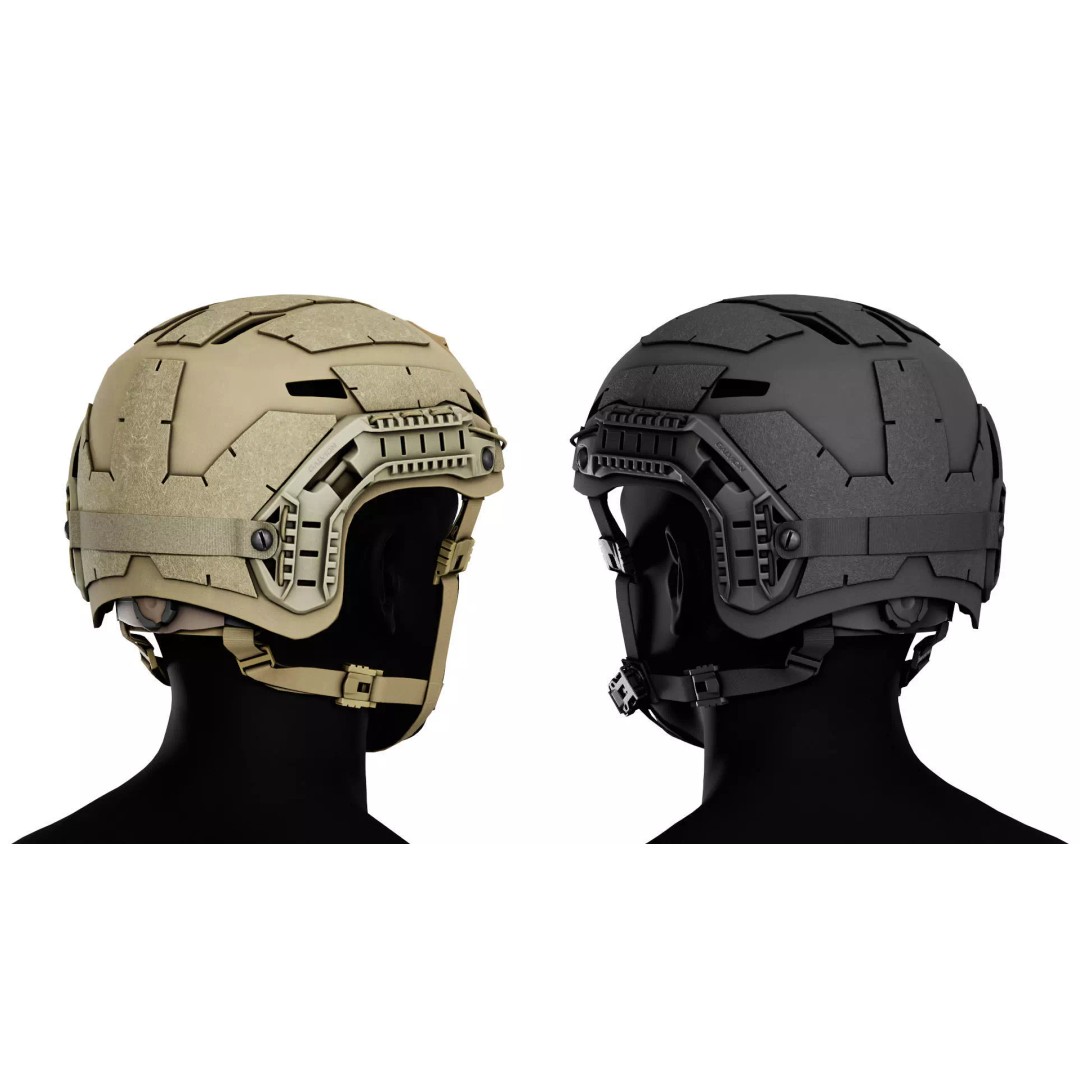 GALVION Bump Helmet 3D Model – Low Poly Game Ready Asset, FBX, OBJ - View 4