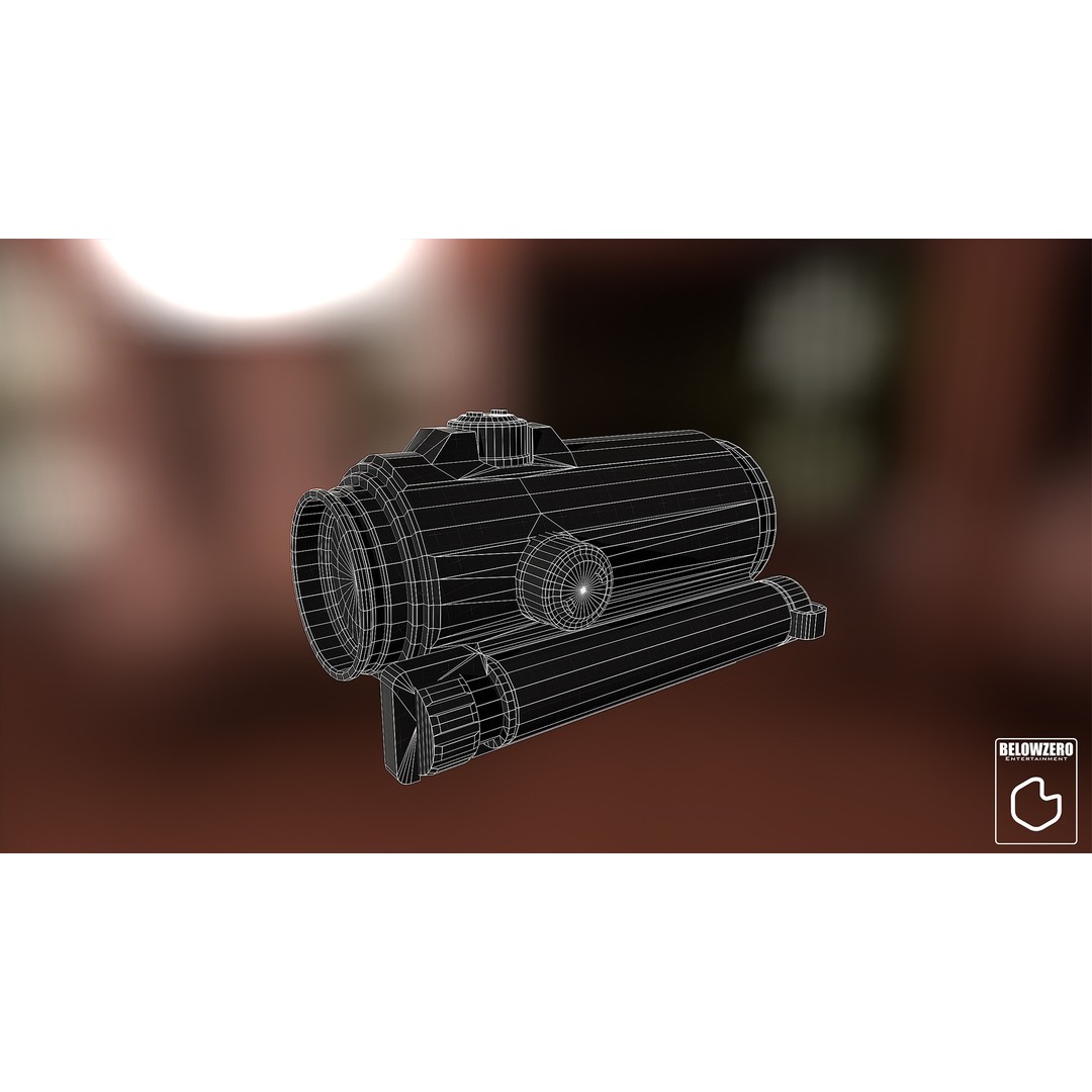 DK-9 Optic 3D Model – Low Poly Game Asset, PBR Textures, FBX