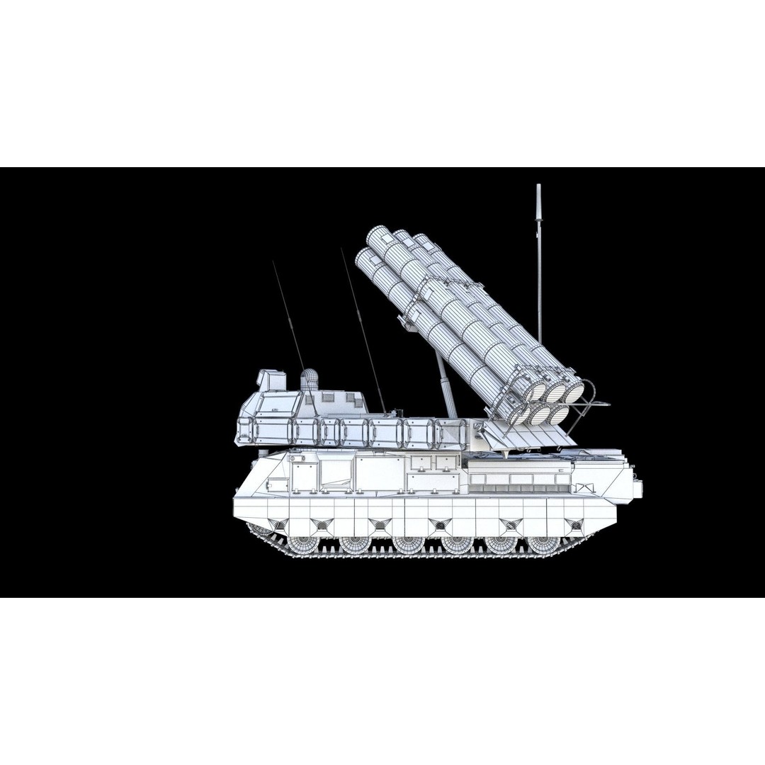 Buk M3E 3D Model – Medium-Range Missile System, FBX, PBR Textures