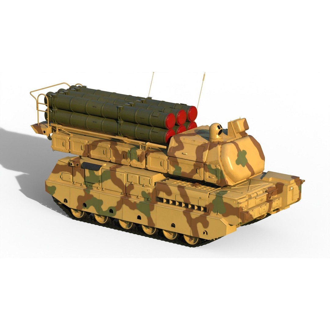 Buk M3E 3D Model – Medium-Range Missile System, FBX, PBR Textures - View 10