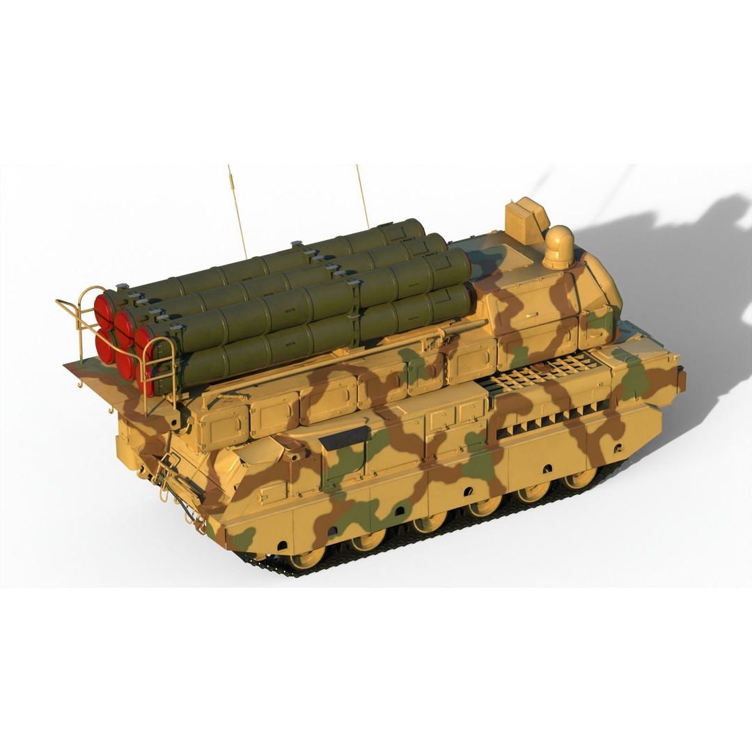 Buk M3E 3D Model – Medium-Range Missile System, FBX, PBR Textures - View 11