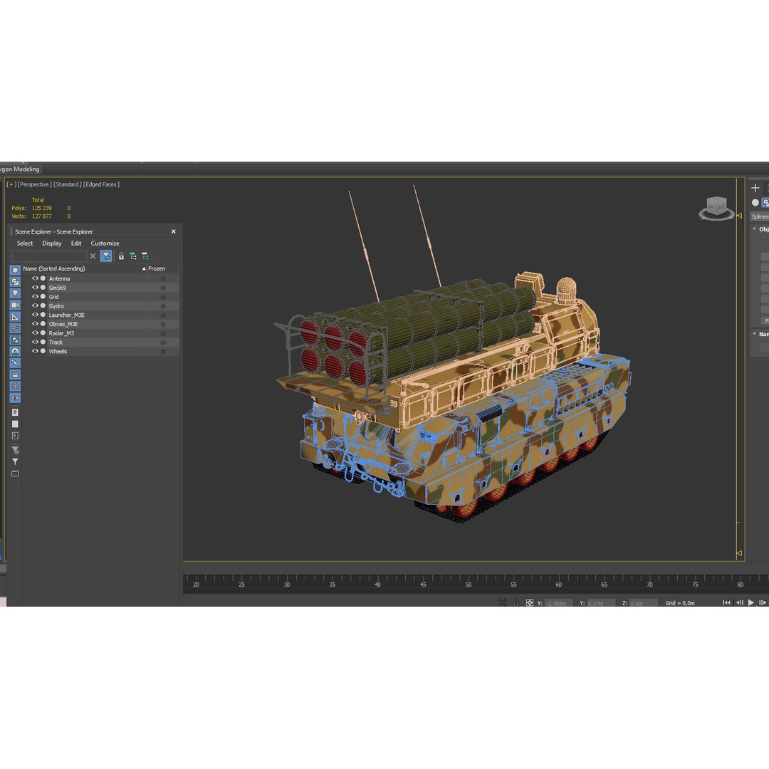 Buk M3E 3D Model – Medium-Range Missile System, FBX, PBR Textures - View 16