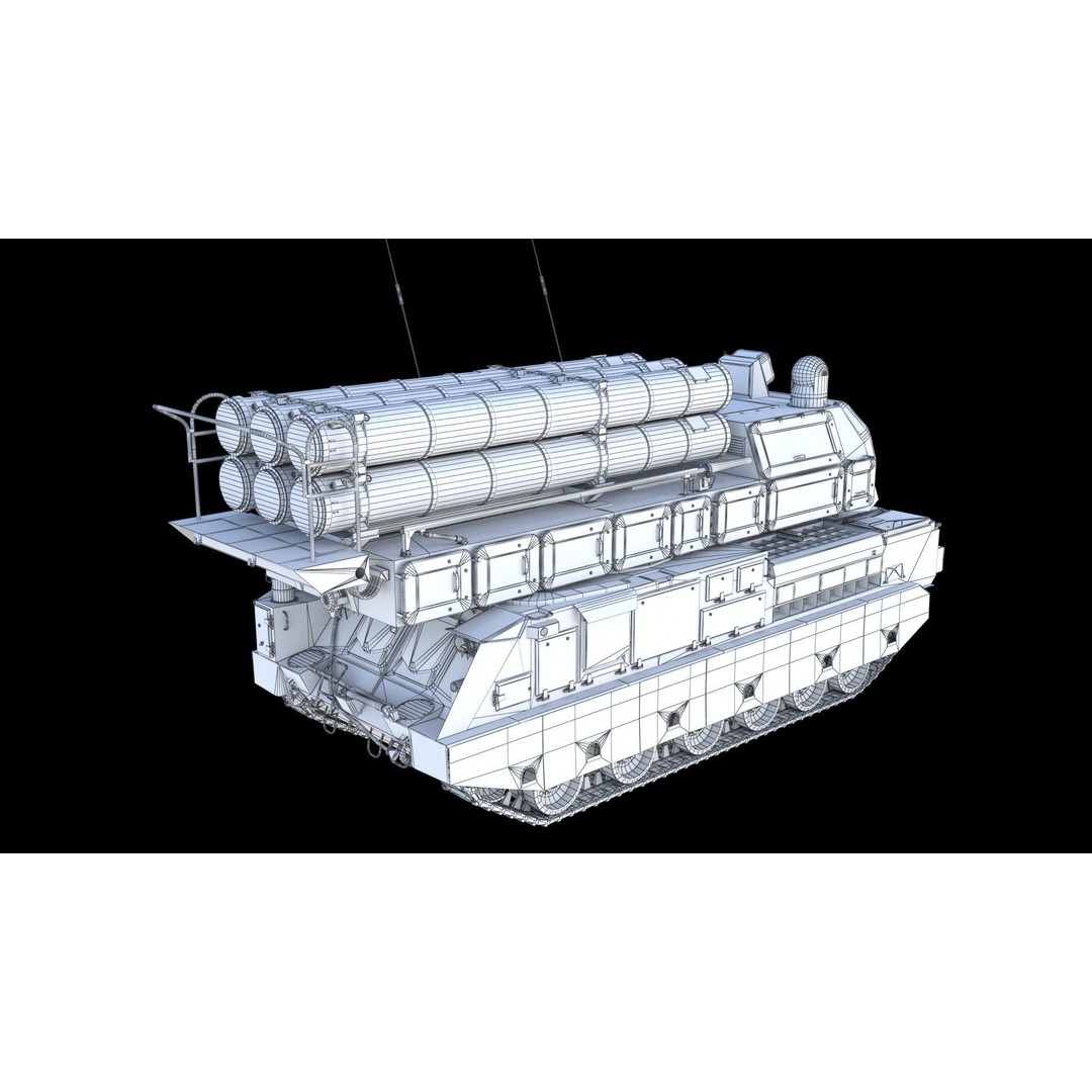 Buk M3E 3D Model – Medium-Range Missile System, FBX, PBR Textures - View 17
