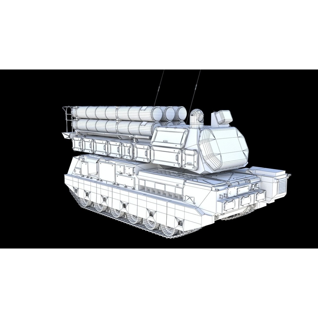 Buk M3E 3D Model – Medium-Range Missile System, FBX, PBR Textures - View 18