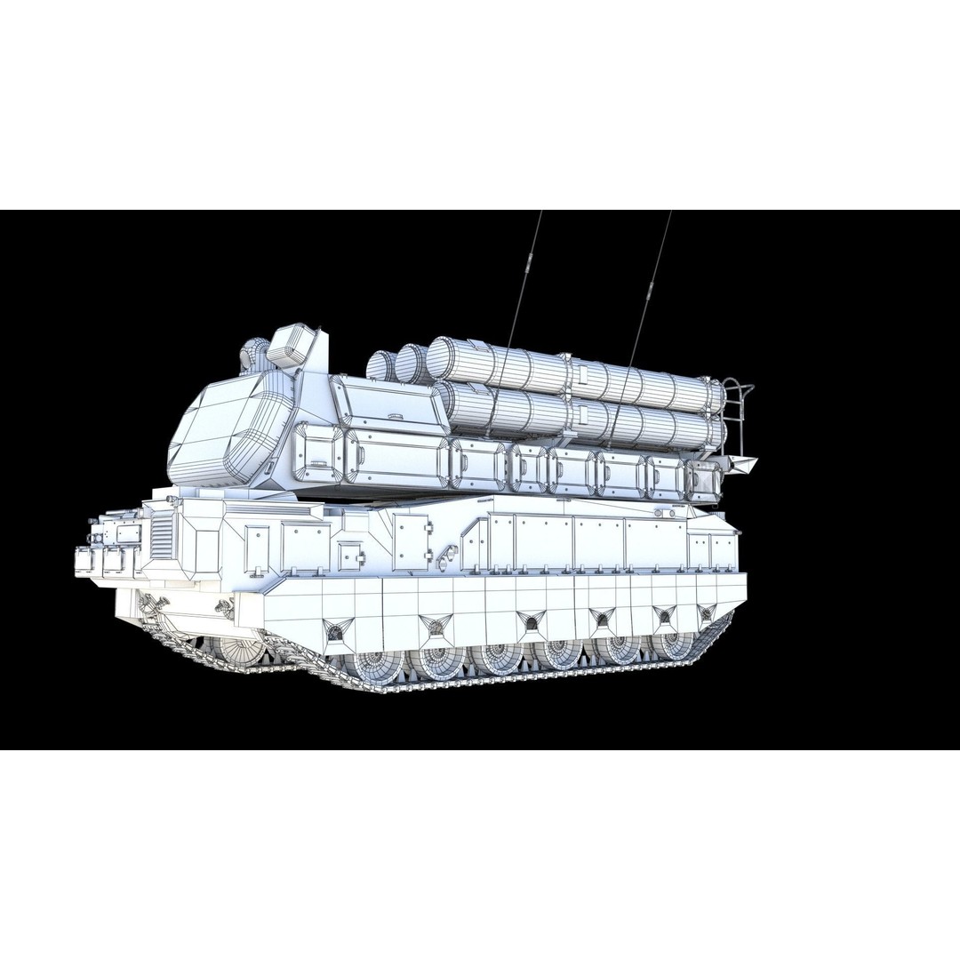 Buk M3E 3D Model – Medium-Range Missile System, FBX, PBR Textures - View 19