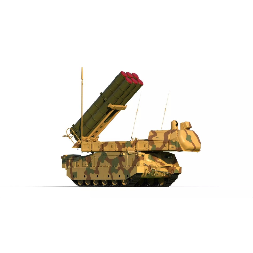 Buk M3E 3D Model – Medium-Range Missile System, FBX, PBR Textures - View 2