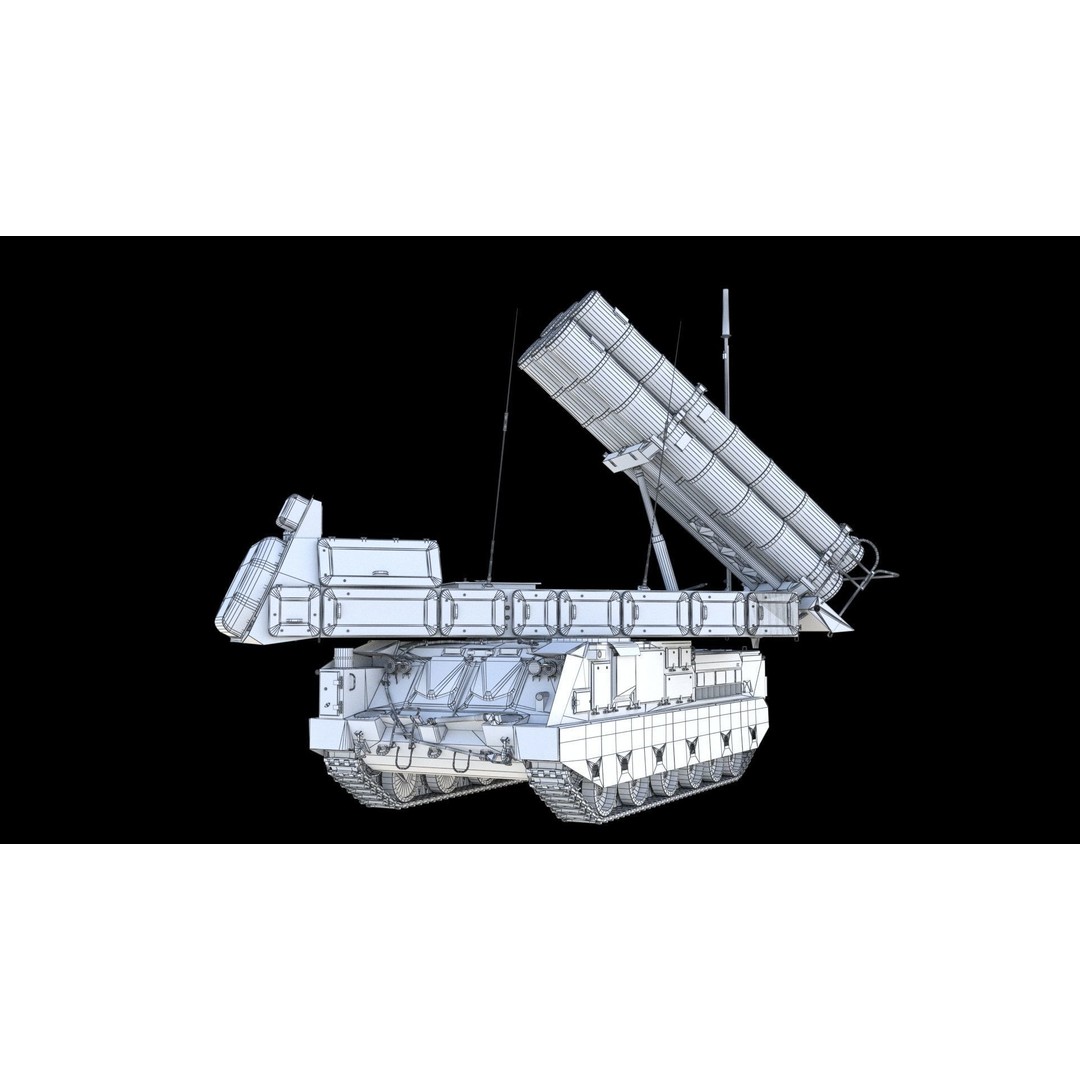 Buk M3E 3D Model – Medium-Range Missile System, FBX, PBR Textures - View 20