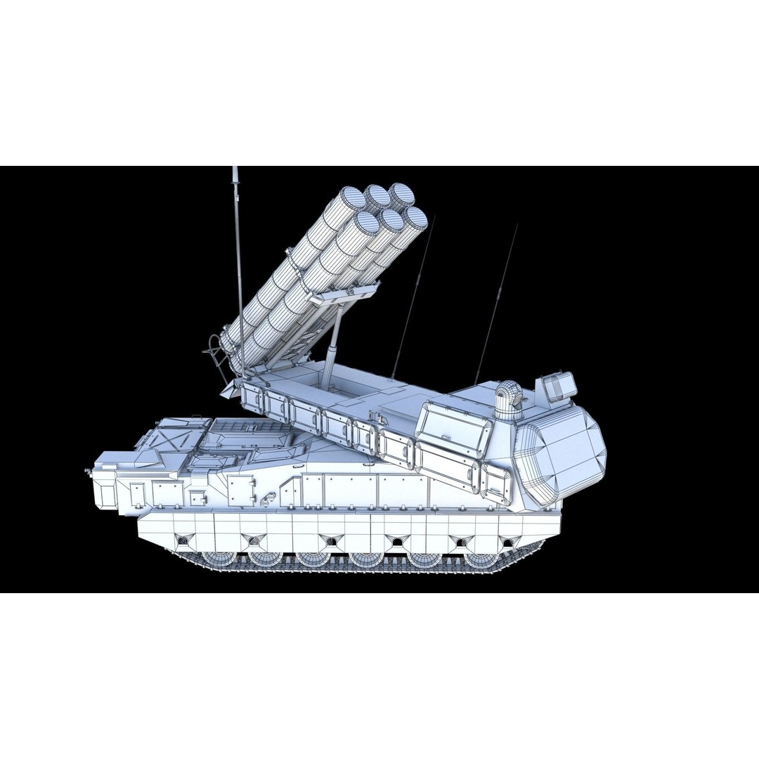 Buk M3E 3D Model – Medium-Range Missile System, FBX, PBR Textures - View 21