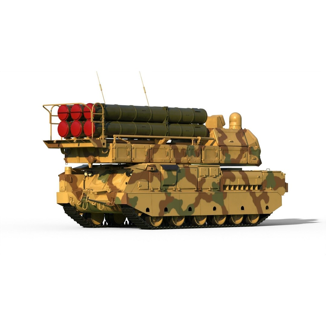 Buk M3E 3D Model – Medium-Range Missile System, FBX, PBR Textures - View 3