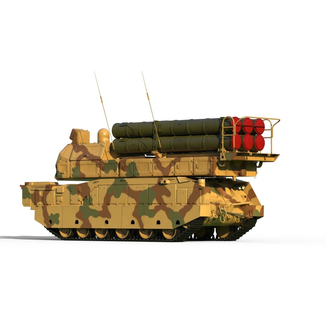 Buk M3E 3D Model – Medium-Range Missile System, FBX, PBR Textures - View 8