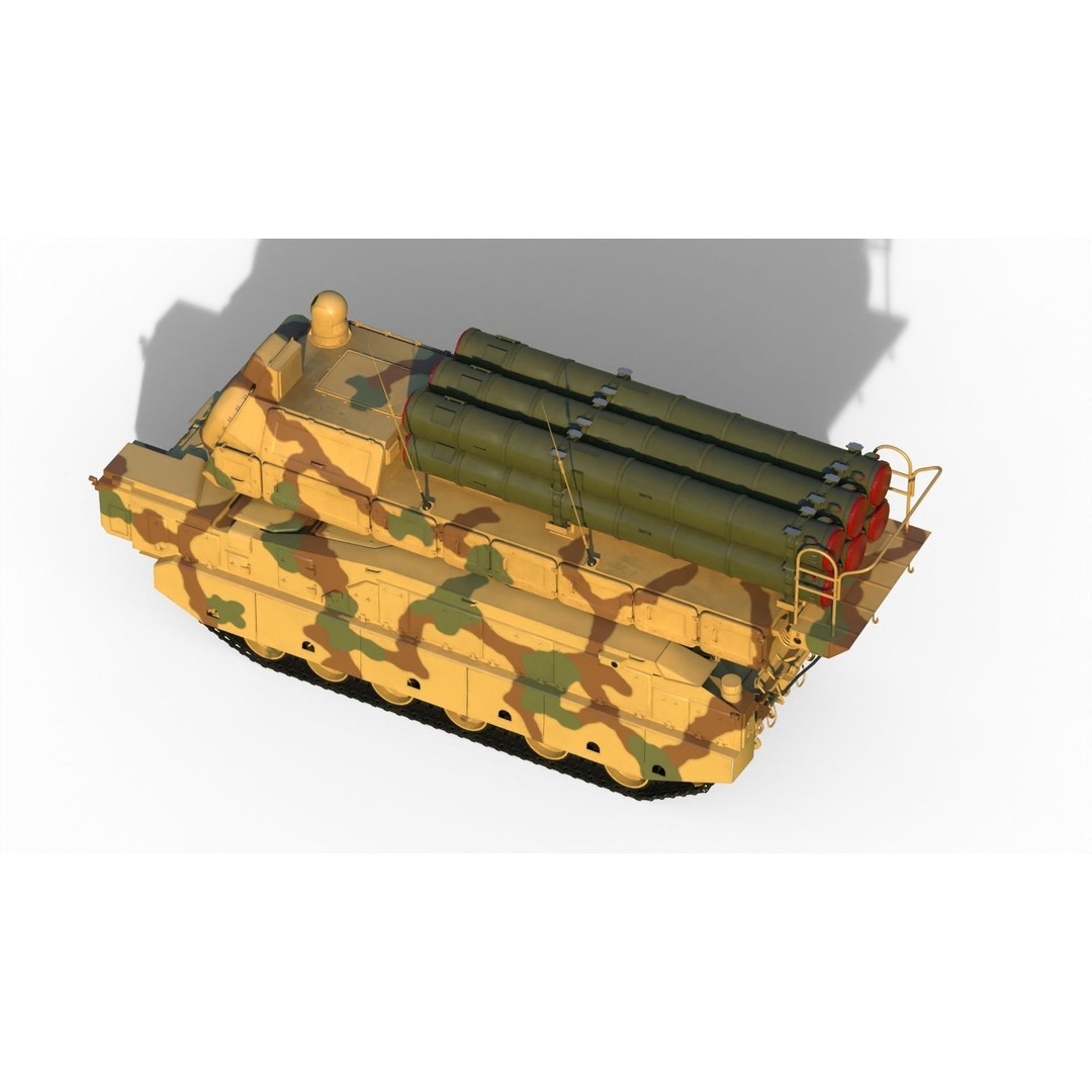 Buk M3E 3D Model – Medium-Range Missile System, FBX, PBR Textures - View 9