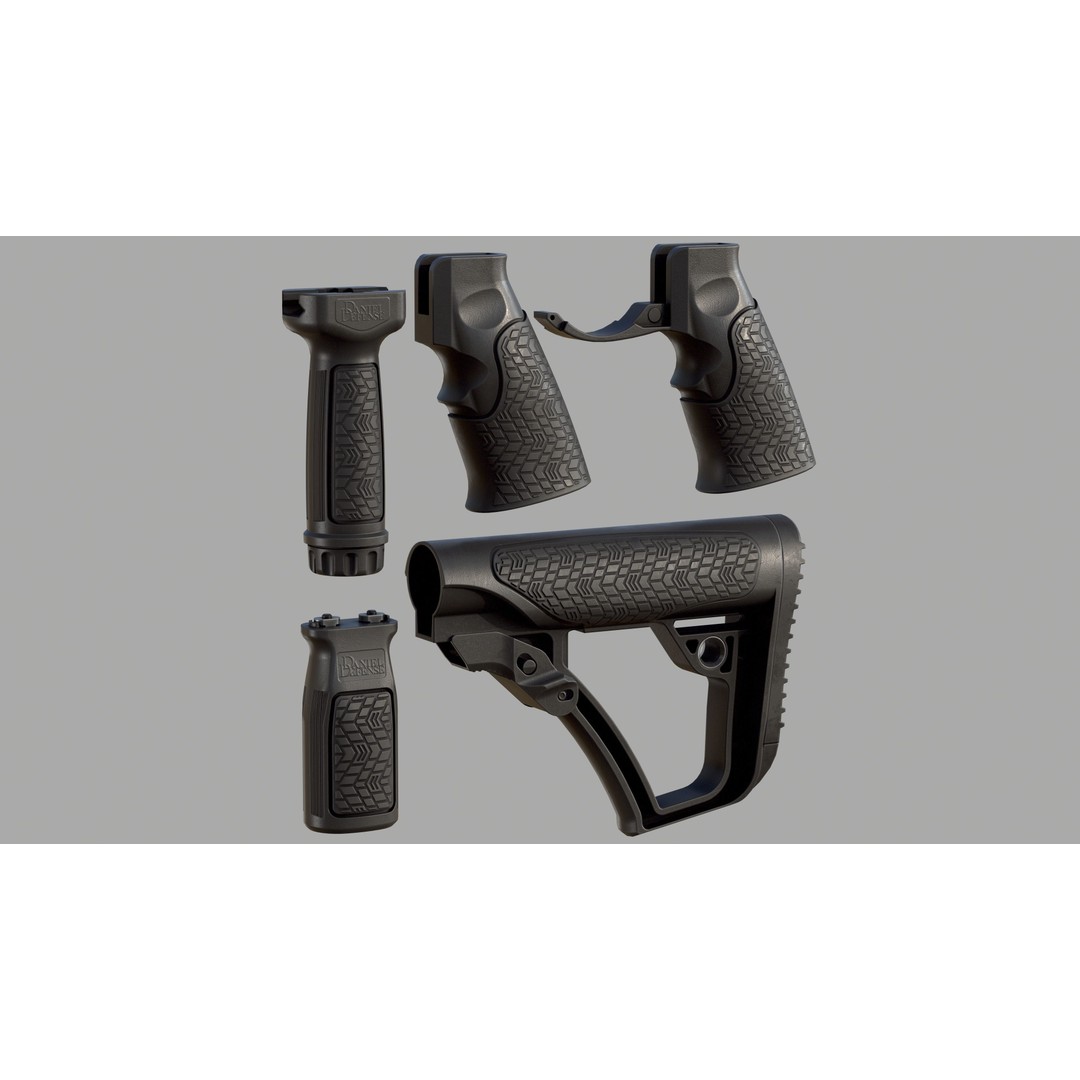 Daniel Defense Furniture 3D Model – Low Poly Game Ready Asset, FBX - View 3