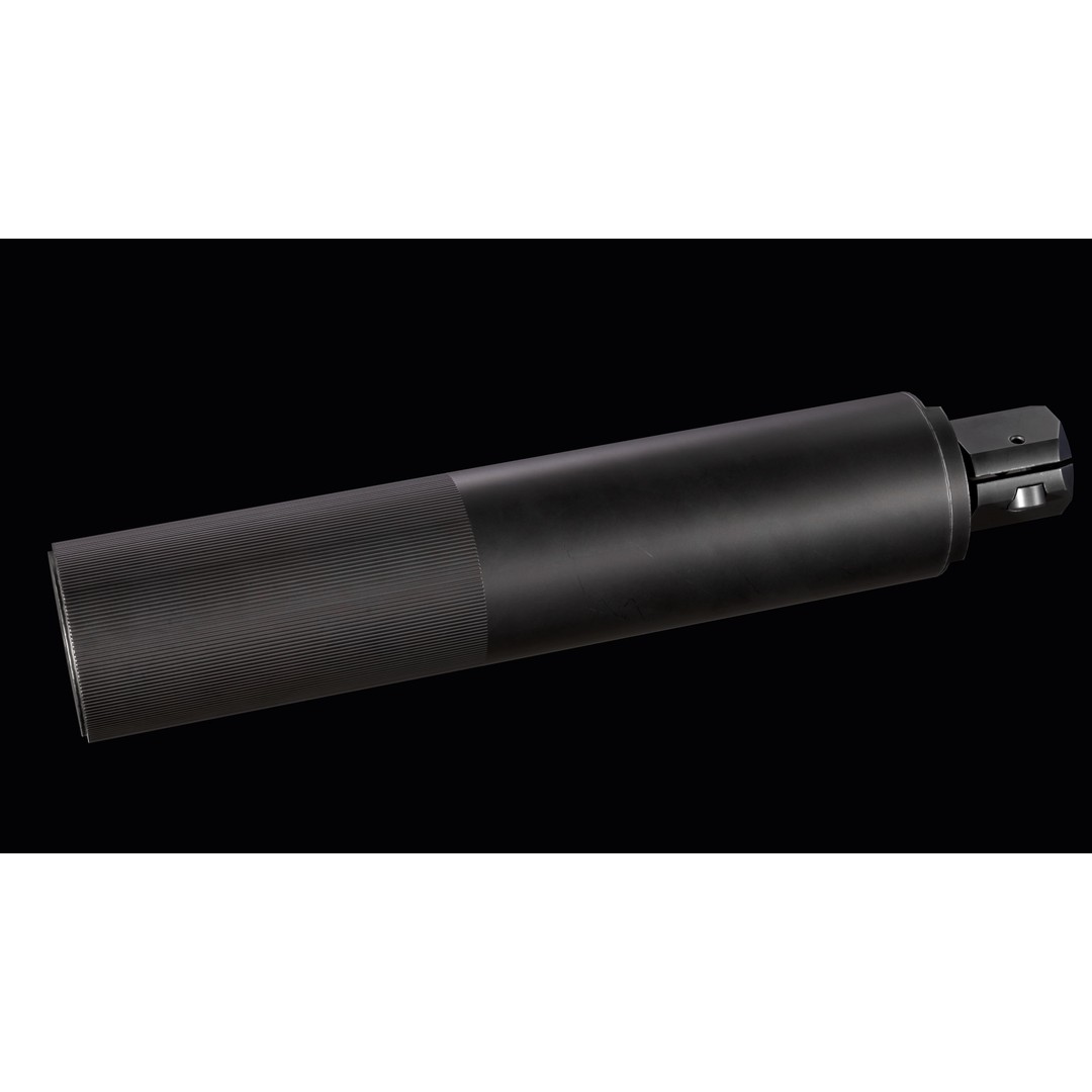 Accuracy International Tactical Sound Moderator 3D Model – Low Poly Game Asset, FBX - View 7