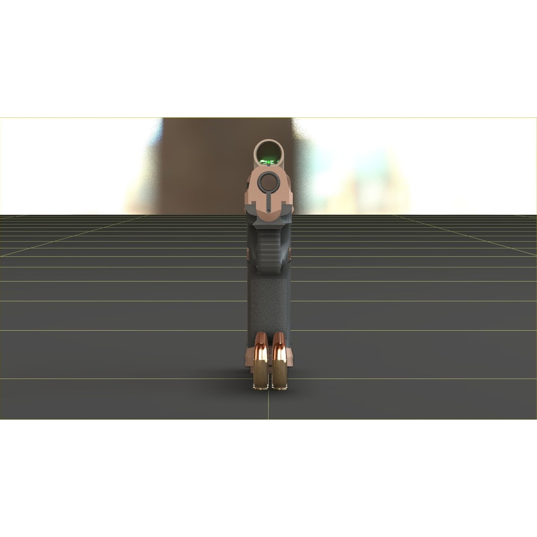 Canik TTI-Combat 3D Model – Low Poly Military Handgun with Case - View 14