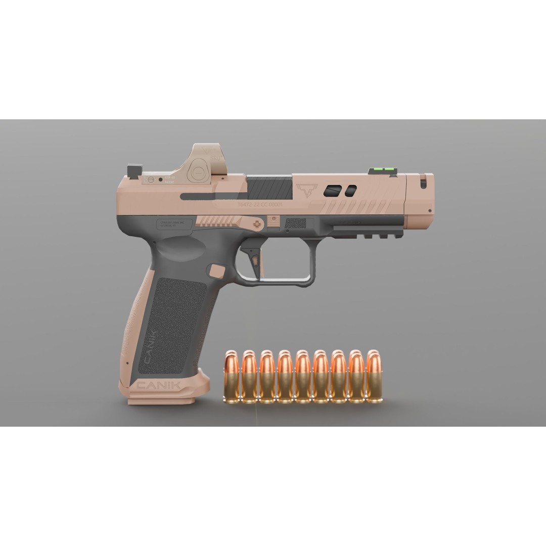 Canik TTI-Combat 3D Model – Low Poly Military Handgun with Case - View 31