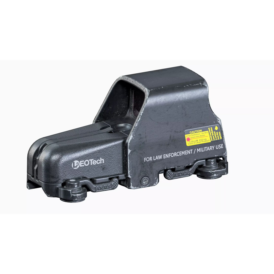 EOTech 553 Sight 3D Model – Low Poly Game-Ready Asset, FBX, OBJ - View 11