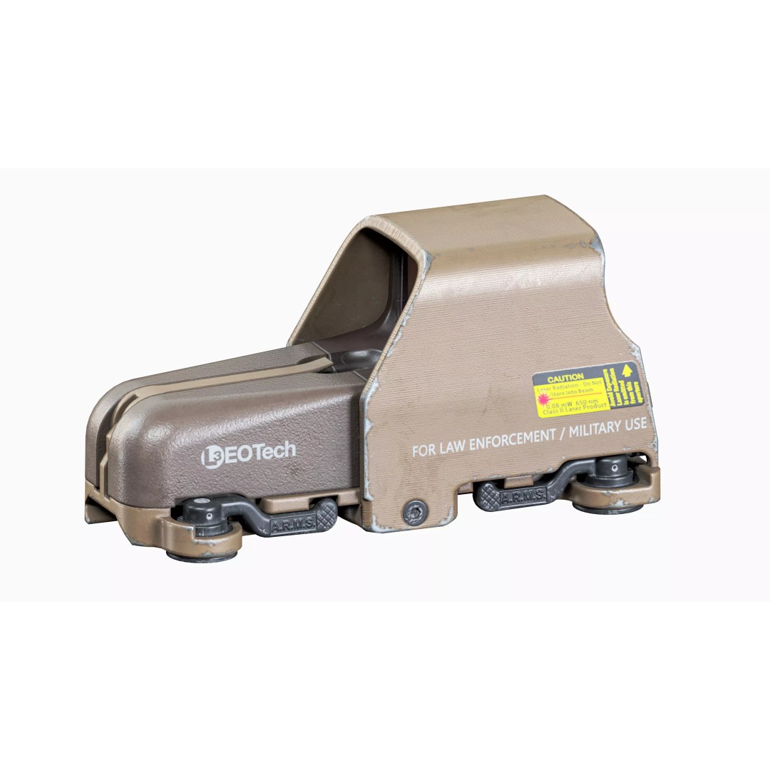 EOTech 553 Sight 3D Model – Low Poly Game-Ready Asset, FBX, OBJ - View 12