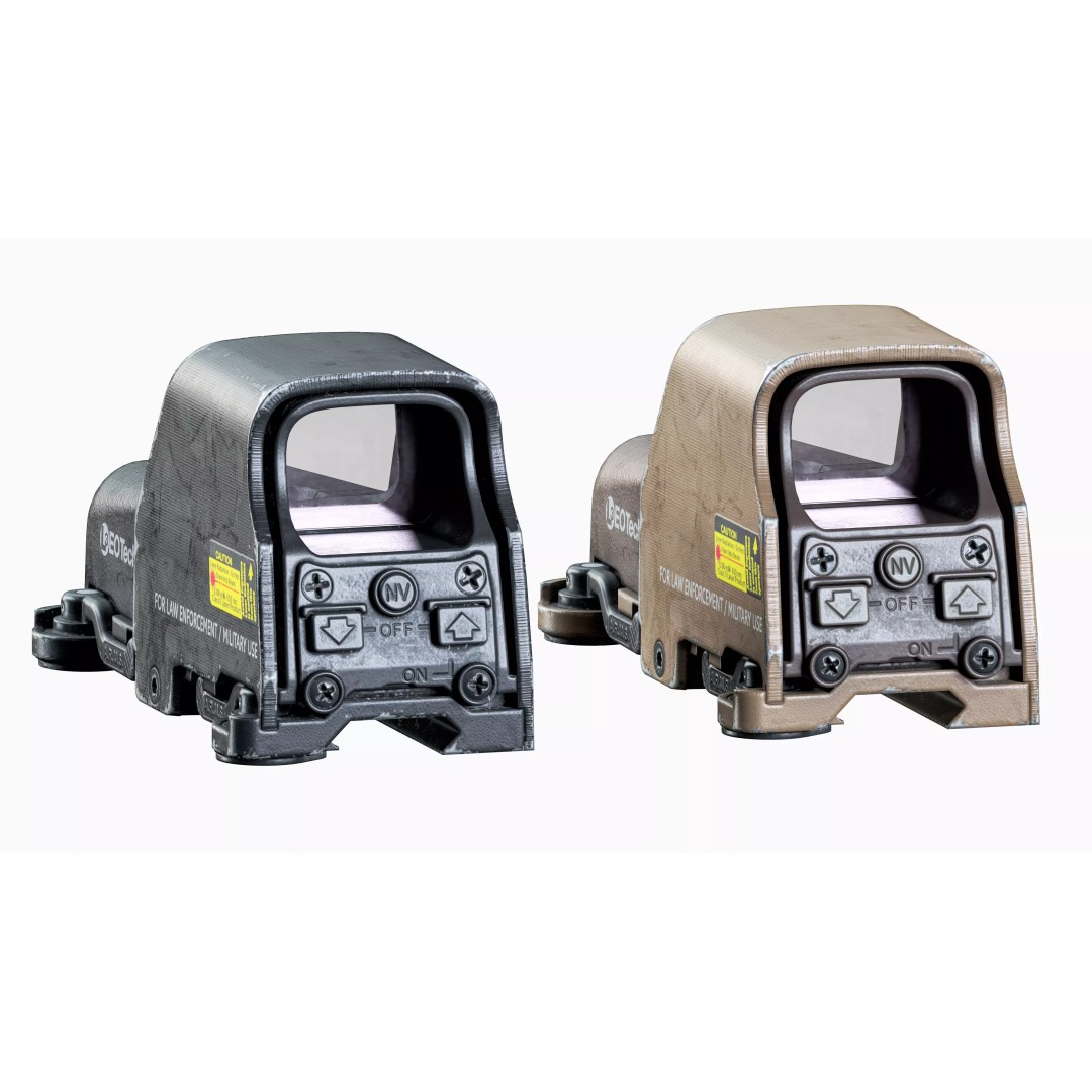 EOTech 553 Sight 3D Model – Low Poly Game-Ready Asset, FBX, OBJ - View 7
