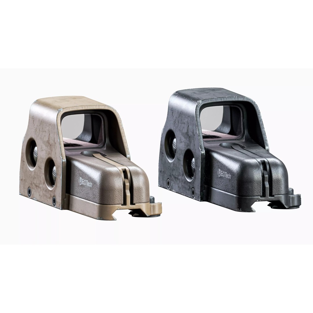 EOTech 553 Sight 3D Model – Low Poly Game-Ready Asset, FBX, OBJ - View 8