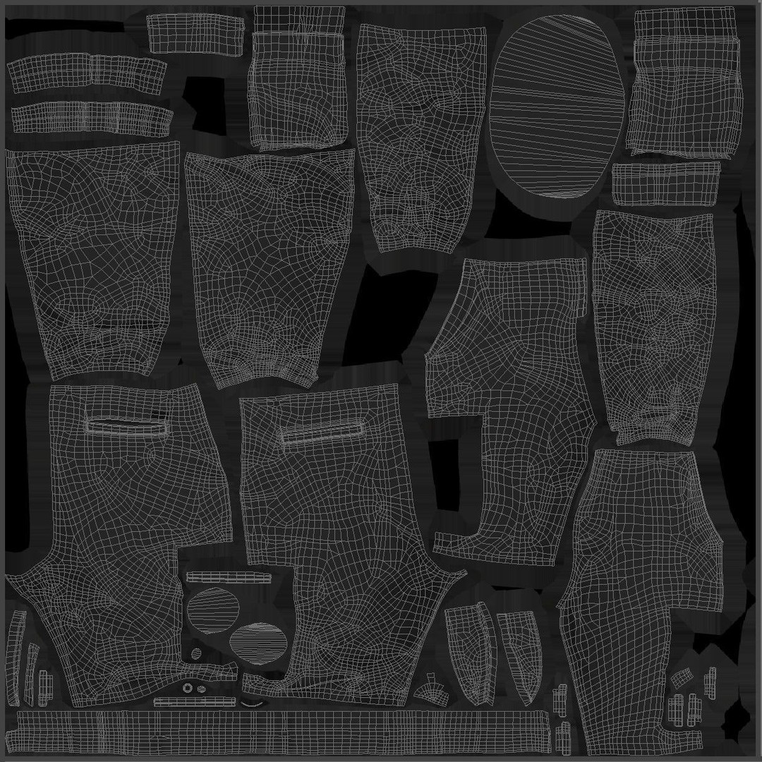 Pants 138 3D Model – Rigged Low-Poly Clothing for Metahumans