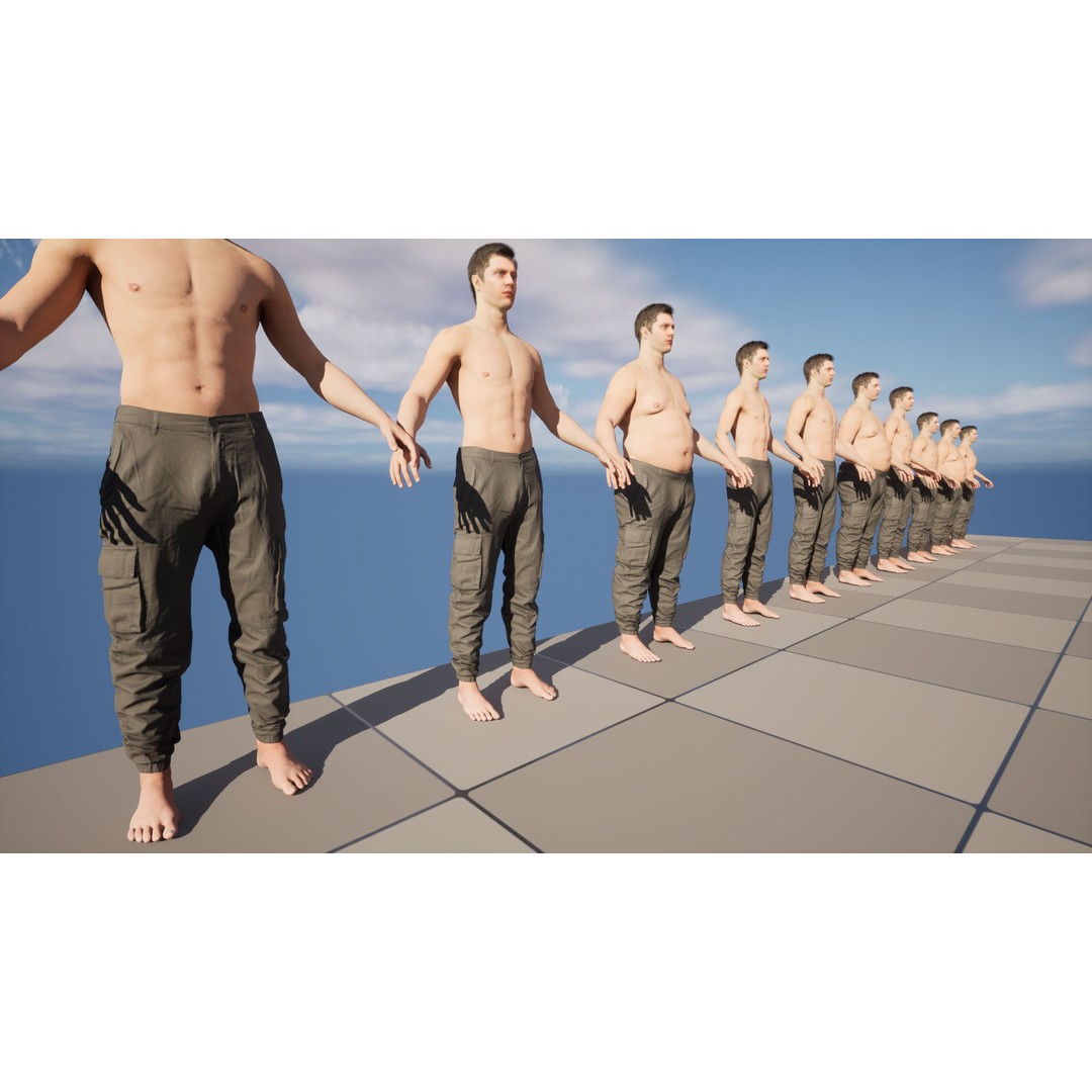 Pants 138 3D Model – Rigged Low-Poly Clothing for Metahumans - View 11