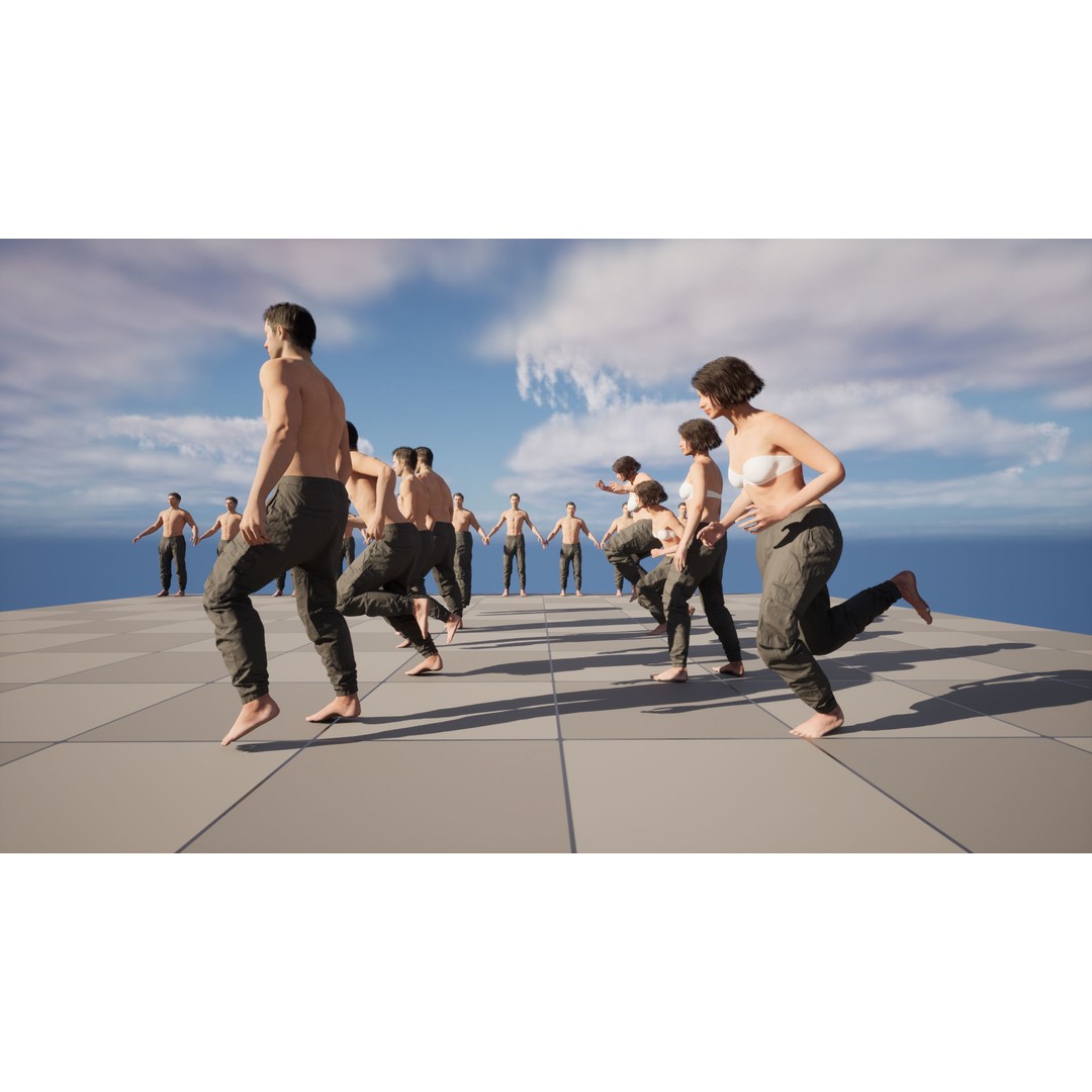 Pants 138 3D Model – Rigged Low-Poly Clothing for Metahumans - View 13