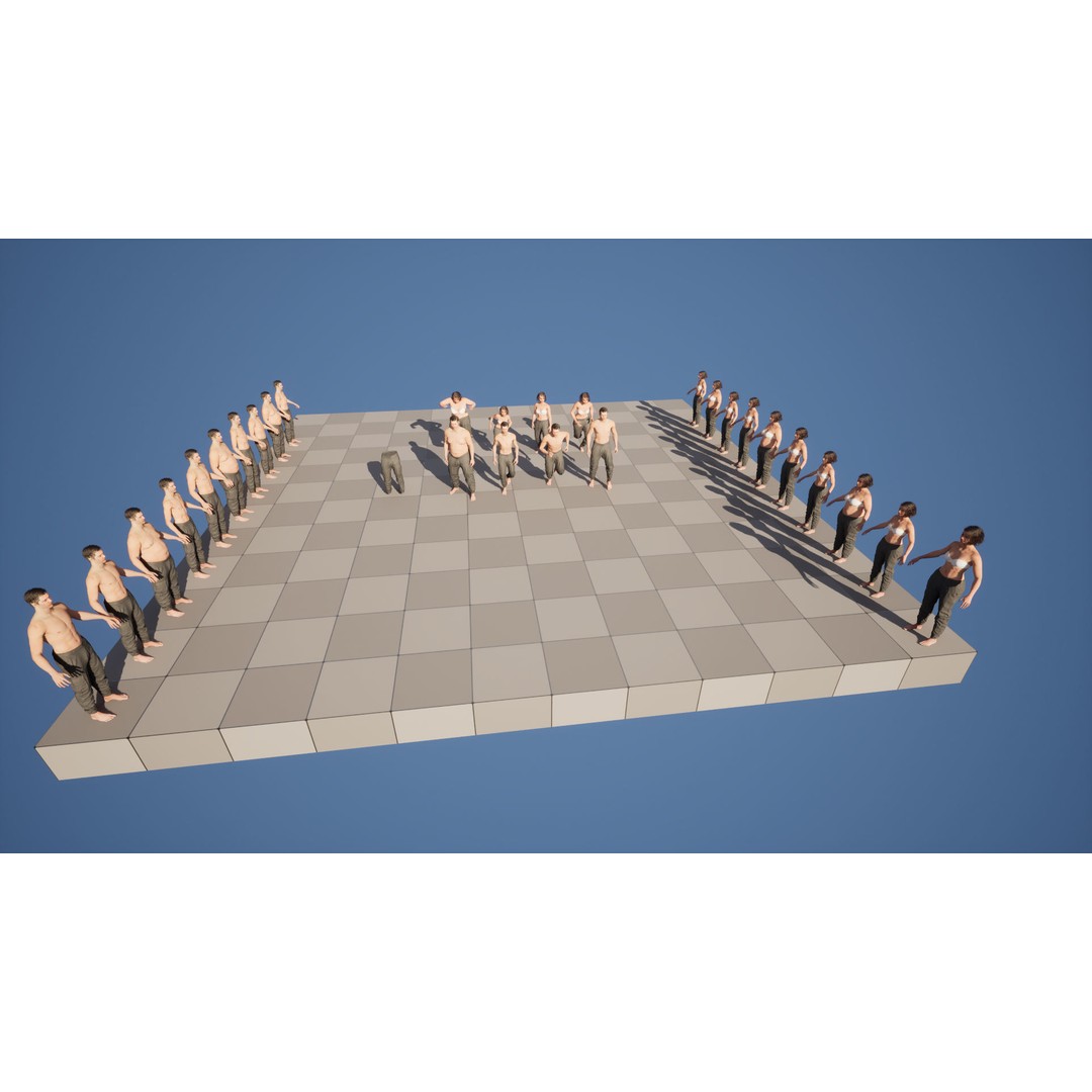 Pants 138 3D Model – Rigged Low-Poly Clothing for Metahumans - View 9