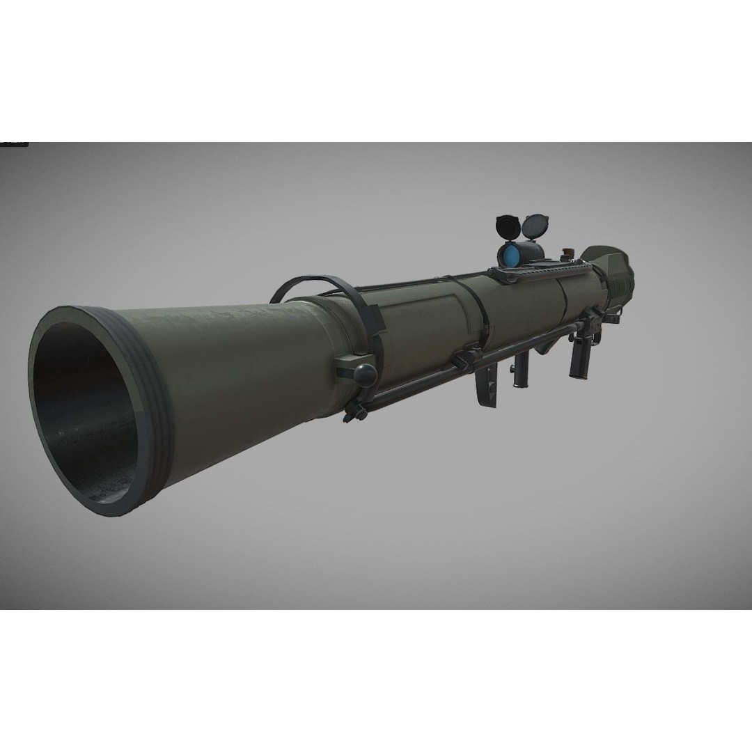 Carl Gustaf 3D Model – High Poly Recoilless Rifle, FBX - View 5