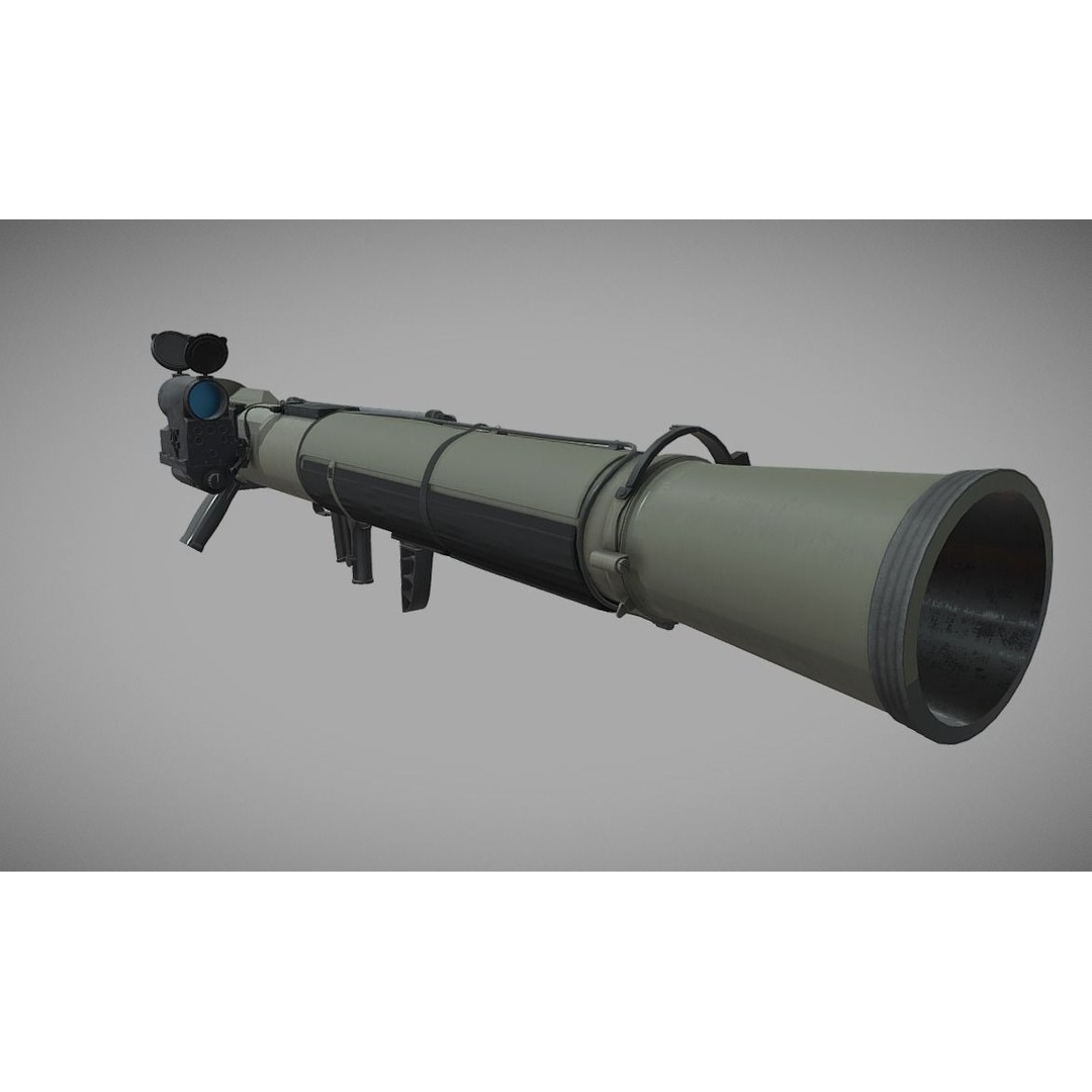 Carl Gustaf 3D Model – High Poly Recoilless Rifle, FBX - View 6