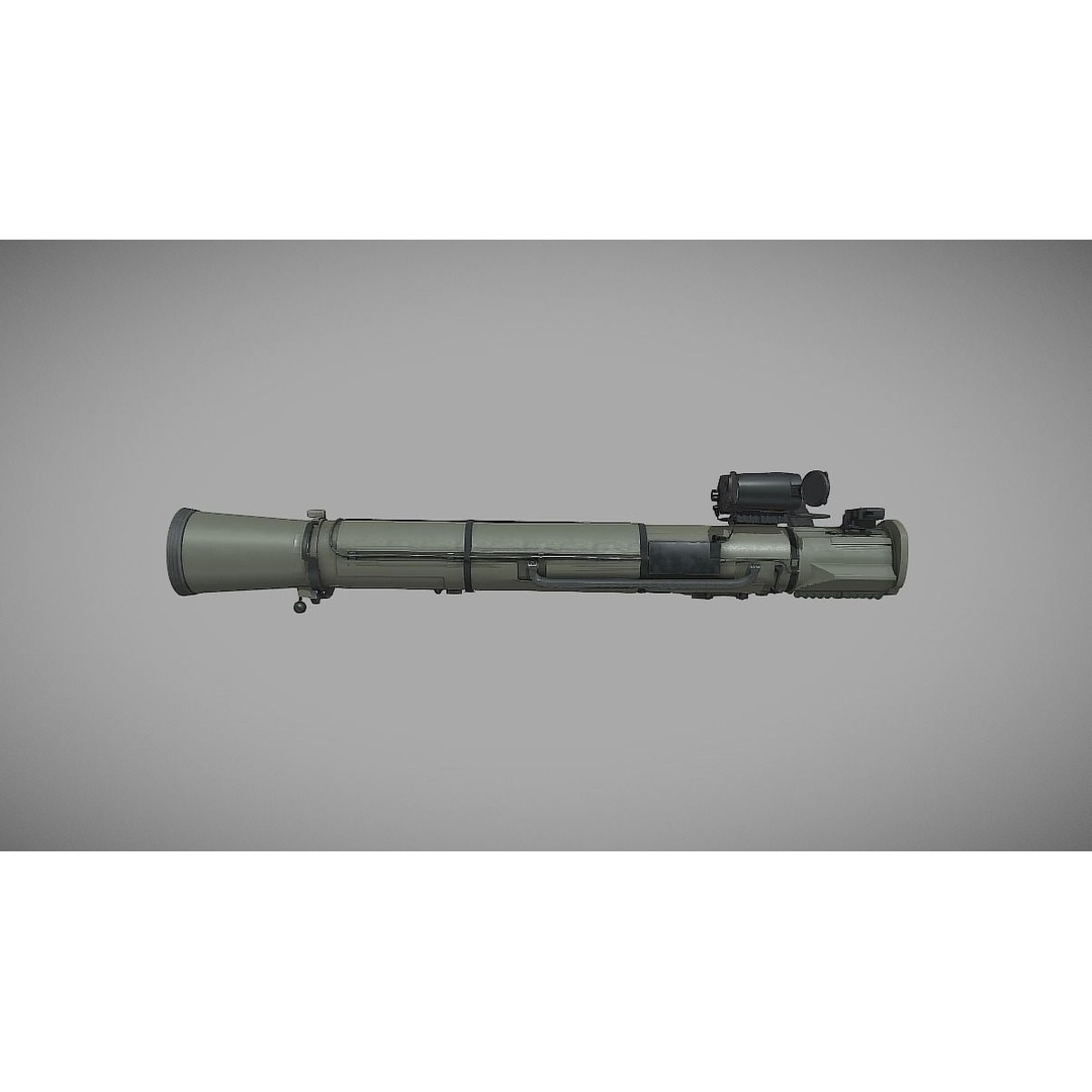Carl Gustaf 3D Model – High Poly Recoilless Rifle, FBX - View 7
